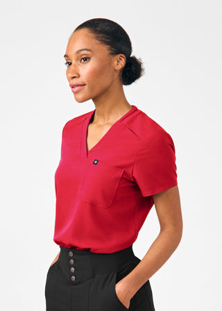 Rio Red Beyond Happy 3-Pocket Bodysuit Scrubs