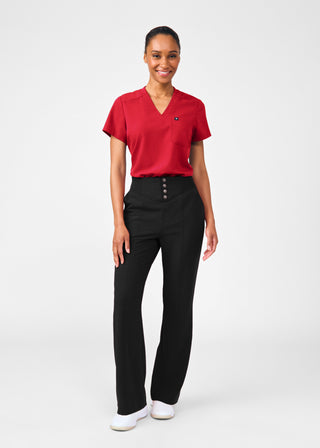 Rio Red Beyond Happy 3-Pocket Bodysuit Scrubs