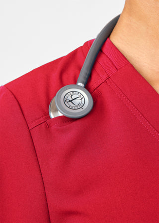 Rio Red Beyond Happy 3-Pocket Bodysuit Scrubs