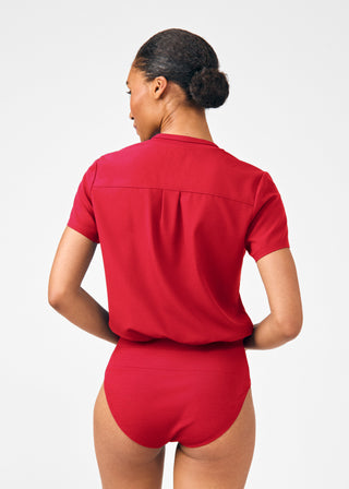 Rio Red Beyond Happy 3-Pocket Bodysuit Scrubs