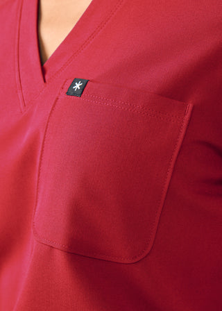 Rio Red Beyond Happy 3-Pocket Bodysuit Scrubs