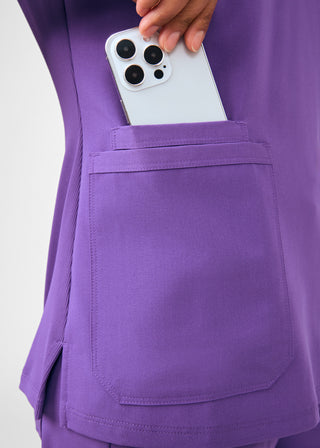 Acai Beyond Happy 3-Pocket V-Neck Top Scrubs