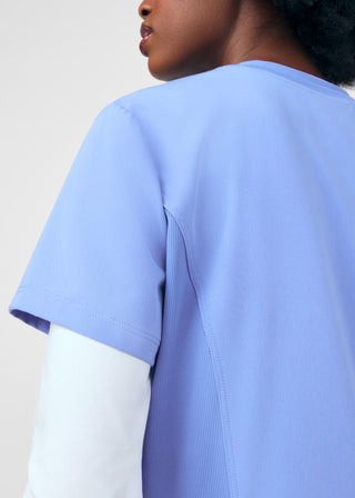 Ceil Beyond Happy 3-Pocket V-Neck Top Scrubs