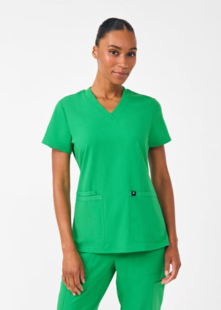 Beyond Happy 3-Pocket V-Neck Top