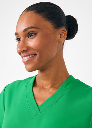 Beyond Happy 3-Pocket V-Neck Top