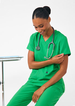 Beyond Happy 3-Pocket V-Neck Top