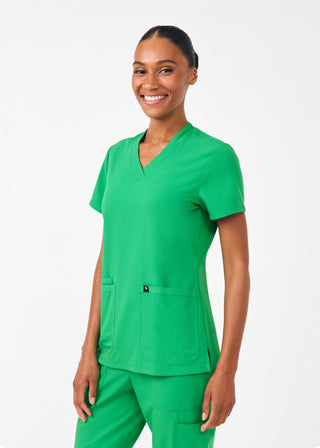 Beyond Happy 3-Pocket V-Neck Top