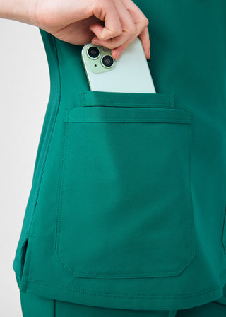 Beyond Happy 3-Pocket V-Neck Top