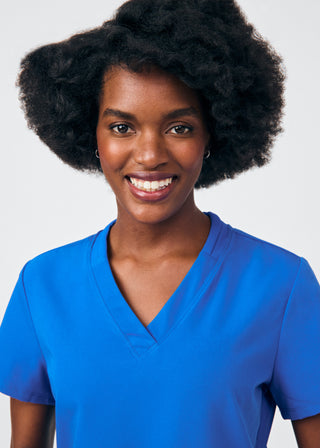 Royal Beyond Happy 3-Pocket V-Neck Top Scrubs