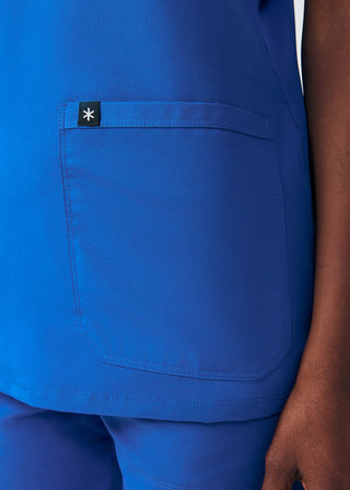 Royal Beyond Happy 3-Pocket V-Neck Top Scrubs