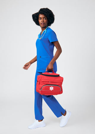 Royal Beyond Happy 3-Pocket V-Neck Top Scrubs