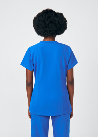 Royal Beyond Happy 3-Pocket V-Neck Top Scrubs