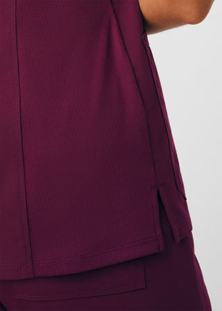 Wine Beyond Happy 3-Pocket V-Neck Top Scrubs
