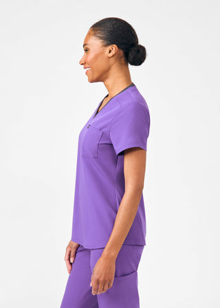 Acai Beyond Happy 1-Pocket V-Neck Top Scrubs