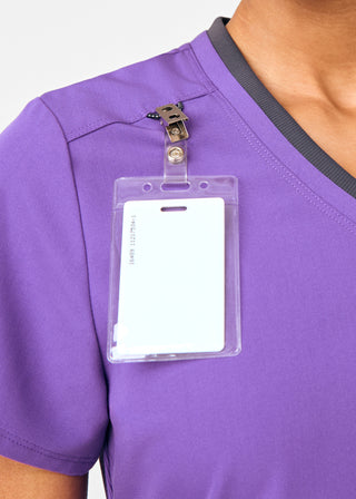 Acai Beyond Happy 1-Pocket V-Neck Top Scrubs