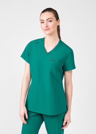 Beyond Happy 1-Pocket V-Neck Top