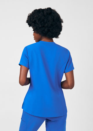 Royal Beyond Happy 1-Pocket V-Neck Top Scrubs