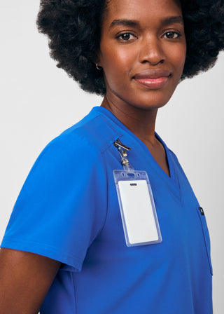 Royal Beyond Happy 1-Pocket V-Neck Top Scrubs