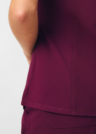 Wine Beyond Happy 1-Pocket V-Neck Top Scrubs