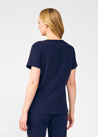 Navy Beyond Indulgence 3-Pocket V-Neck Top Scrubs