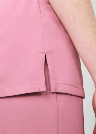 Strawberry Mousse Beyond Indulgence 3-Pocket V-Neck Top Scrubs