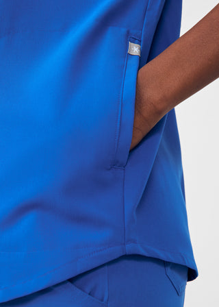 Royal Beyond Indulgence 3-Pocket Mandarin Split Collar Top Scrubs