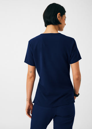 Navy Beyond Indulgence 2-Pocket V-Neck Top Scrubs