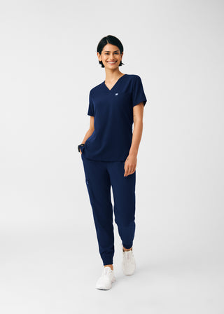 Navy Beyond Indulgence 2-Pocket V-Neck Top Scrubs
