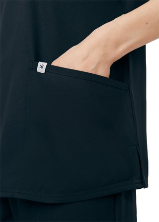 Black Beyond Core 3-Pocket V-Neck Top Scrubs