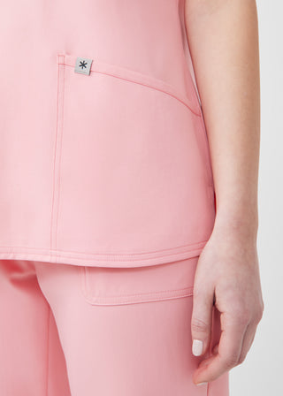 Bubble Pink Beyond Core 3-Pocket V-Neck Top Scrubs