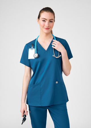 Beyond Core 3-Pocket V-Neck Top