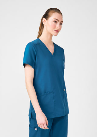 Caribbean Beyond Core 3-Pocket V-Neck Top Scrubs