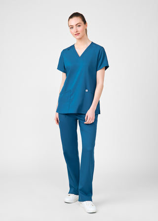 Caribbean Beyond Core 3-Pocket V-Neck Top Scrubs