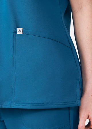 Caribbean Beyond Core 3-Pocket V-Neck Top Scrubs