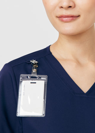Navy Beyond Core 3-Pocket V-Neck Top Scrubs