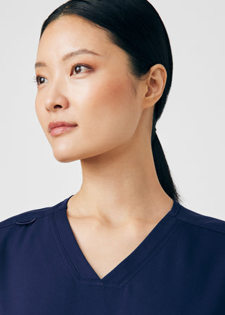 Navy Beyond Core 3-Pocket V-Neck Top Scrubs