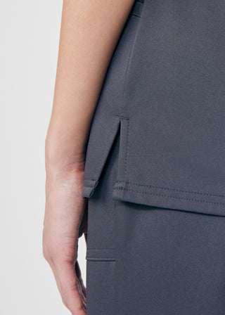 Pewter Beyond Core 3-Pocket V-Neck Top Scrubs