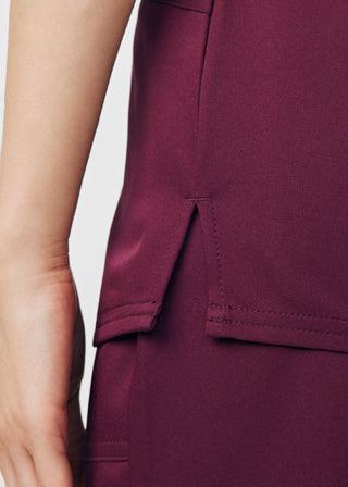 Wine Beyond Core 3-Pocket V-Neck Top Scrubs