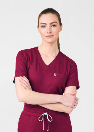 Beyond Cozy 2-Pocket V-Neck Top