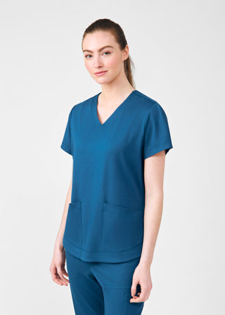 Caribbean Beyond Cozy 3-Pocket V-Neck Top Scrubs