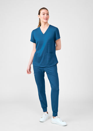 Caribbean Beyond Cozy 3-Pocket V-Neck Top Scrubs