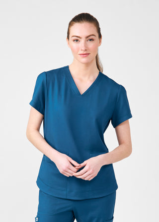 Caribbean Beyond Cozy 3-Pocket V-Neck Top Scrubs