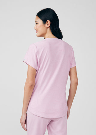 Heather Everbloom Beyond Cozy 3-Pocket V-Neck Top Scrubs
