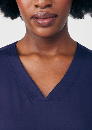 Navy Beyond Cozy 3-Pocket V-Neck Top Scrubs