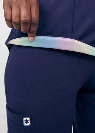 Navy Beyond Cozy 3-Pocket V-Neck Top Scrubs