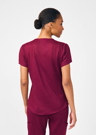 Wine Beyond Cozy 3-Pocket V-Neck Top Scrubs