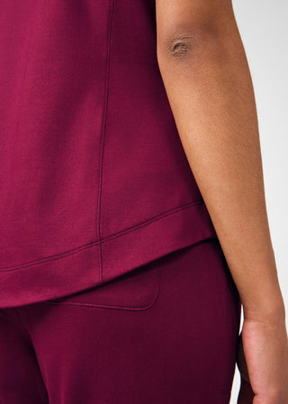 Wine Beyond Cozy 3-Pocket V-Neck Top Scrubs