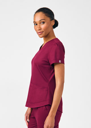 Wine Beyond Cozy 3-Pocket V-Neck Top Scrubs