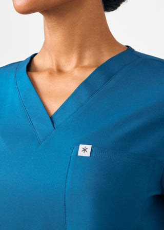 Caribbean Beyond Core 2-Pocket V-Neck Top Scrubs