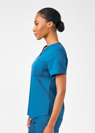 Caribbean Beyond Core 2-Pocket V-Neck Top Scrubs